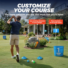 TOY Life Golf Game Set durable balls built to last many rounds.