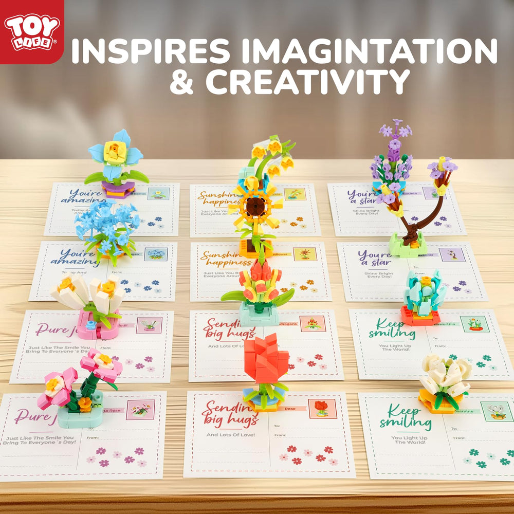 TOY Life heart-warming gift cards packaged with blocks brighten party exchanges.
