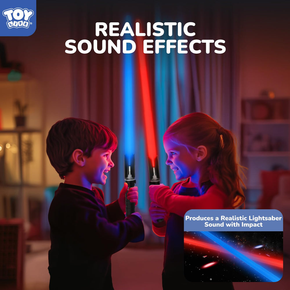 TOY Life LED light effects enhance dark room play.