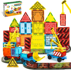 TOY Life Magnetic Tiles – Creative build with 45 pieces sparks imagination and spatial play.