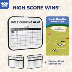 TOY Life obstacles, sand traps, and water hazards add challenge safely
