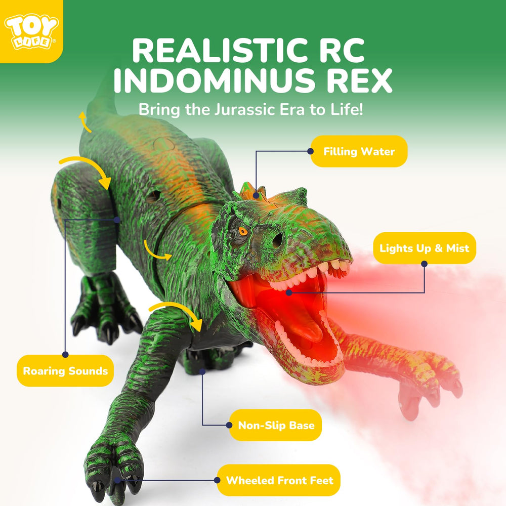 TOY Life RC T-Rex range up to 60 meters for outdoor adventures.