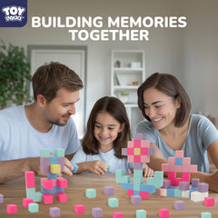 TOY Life safe non-toxic plastic blocks support curious builders.