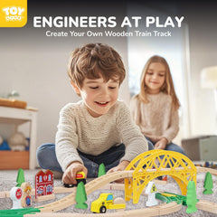 TOY Life safe wooden tracks fix tightly for stable layouts.