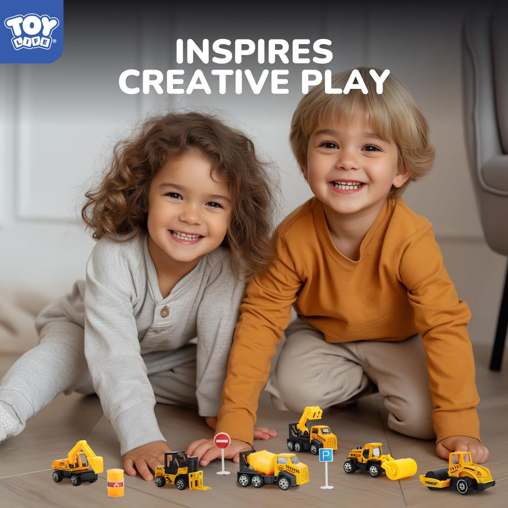 TOY Life sandbox outdoor fun with durable mini trucks.