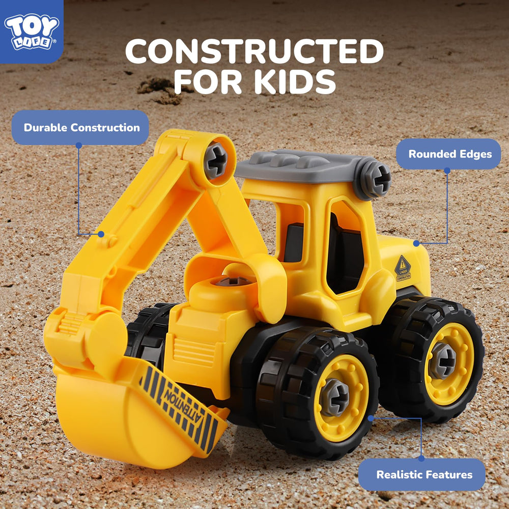 TOY Life screwdriver included trucks: easy at-home assembly for curious kids