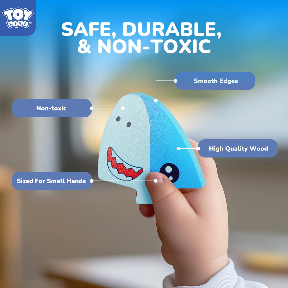 TOY Life six-piece sea puzzle supports early problem solving.