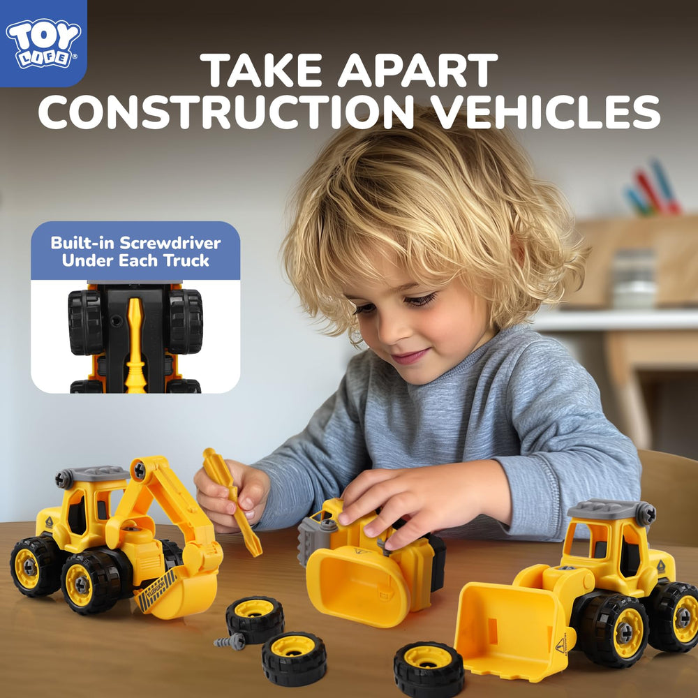 TOY Life take apart truck dump truck: enables problem-solving during assembly