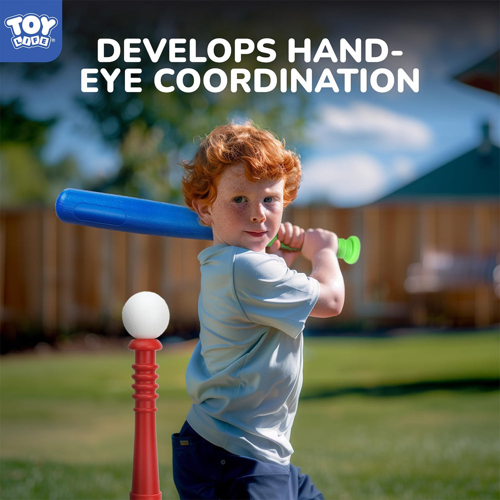 TOY Life T-Ball set sturdy tee-base keeps the tee upright during practice