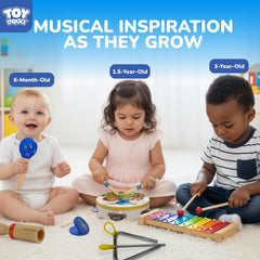 TOY Life wooden castanets encourage fine motor control and focus.