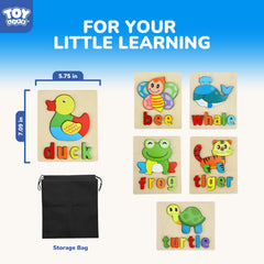 TOY Life toddler-friendly puzzle for ages 1-5 with durable wood.