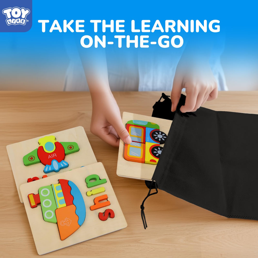 TOY Life storage bag helps keep puzzle pieces organized on the go.