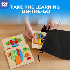 TOY Life storage bag helps keep puzzle pieces organized on the go.