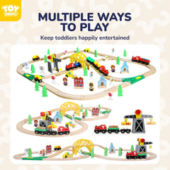 TOY Life track system shows compatibility with Brio and Thomas brands.