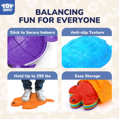 TOY Life Turtle Stone Path Layout—kids connect stones to form imaginative safari routes.