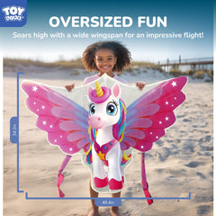 TOY Life unicorn kite boosts beach and park outdoor fun for the whole family.
