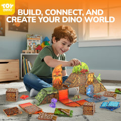 TOY Life volcano tile sparks erupting scenes for dynamic dino habitats