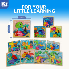 TOY Life dinosaur shapes help toddlers practice hand-eye coordination