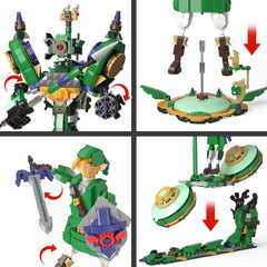 TOY PLAYER Battle Robot figure enables action poses and shelf-worthy display.