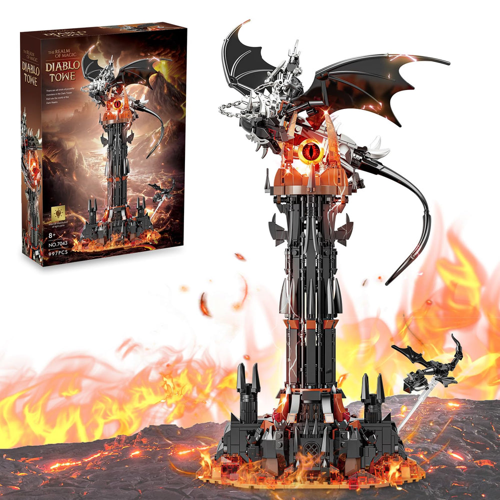 TOY PLAYER Dark Tower dragon top inspires immersive display and imaginative play.