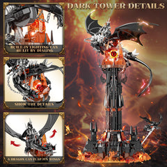 TOY PLAYER Dark Tower wings adjustable enhances dynamic dragon poses for storytelling.