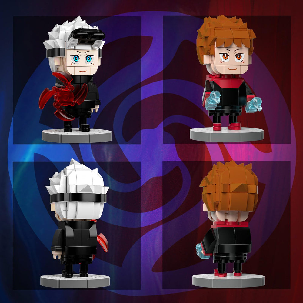 TOY PLAYER Jujutsu Kaisen Gojo-Itadori set, clear assembly manual for easy build.