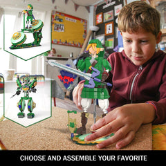TOY PLAYER LEGO-compatible build interface supports cross-brand play options.