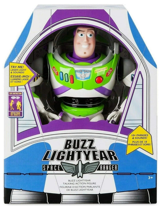 Toy Story Buzz Lightyear 12-inch figure front view for imaginative play with real voice phrases