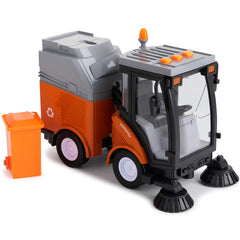 Toy To Enjoy Street Sweeper Truck with Lights boosts imaginative play during pretend city cleaning.