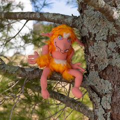 Toy Vault Labyrinth Firey plush with detachable limbs for safe play.