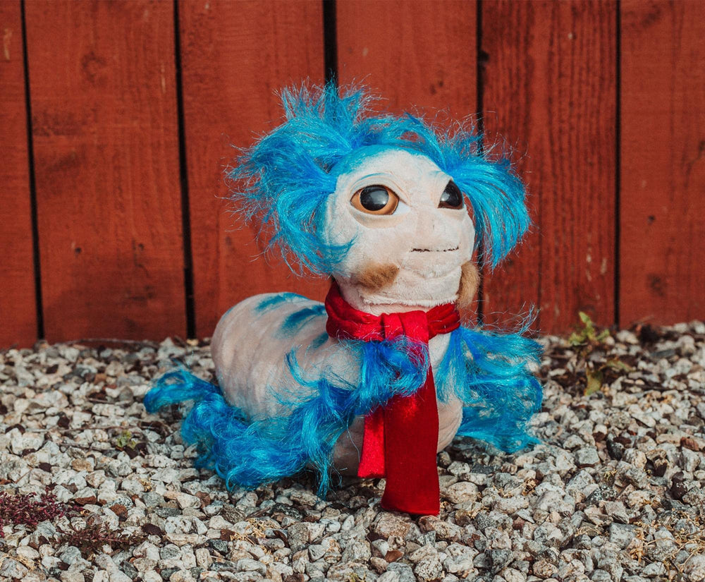 Toy Vault The Worm from Labyrinth collection Firey plush option for a cohesive display.