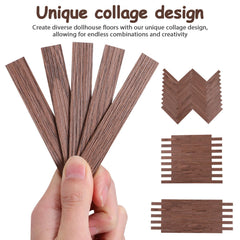 TOYANDONA 40-piece dollhouse flooring pack ready for projects