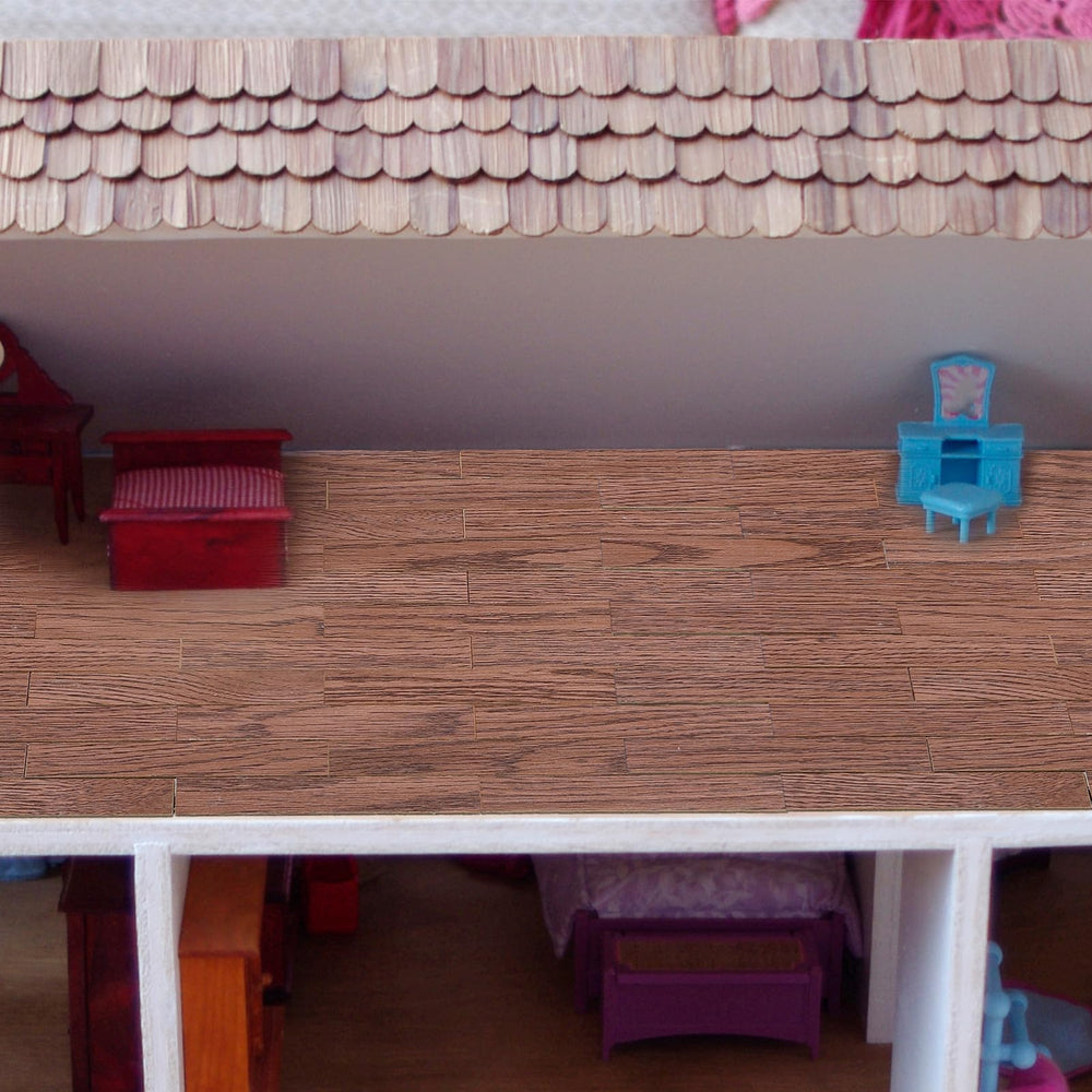 TOYANDONA peel-and-stick flooring for fast dollhouse upgrades