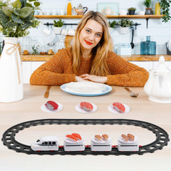 TOYANDONA Sushi Train battery-pack powers smooth, kids-friendly operation.