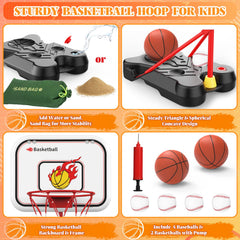 Toycost height-adjustable hoop growing with your child for lasting use.