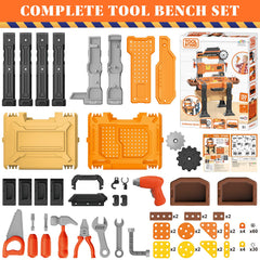 Toycost screwdrivers and other tools help kids practice beginner assembly.