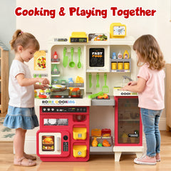 Toycost sink with water circulation enables lifelike washing play.