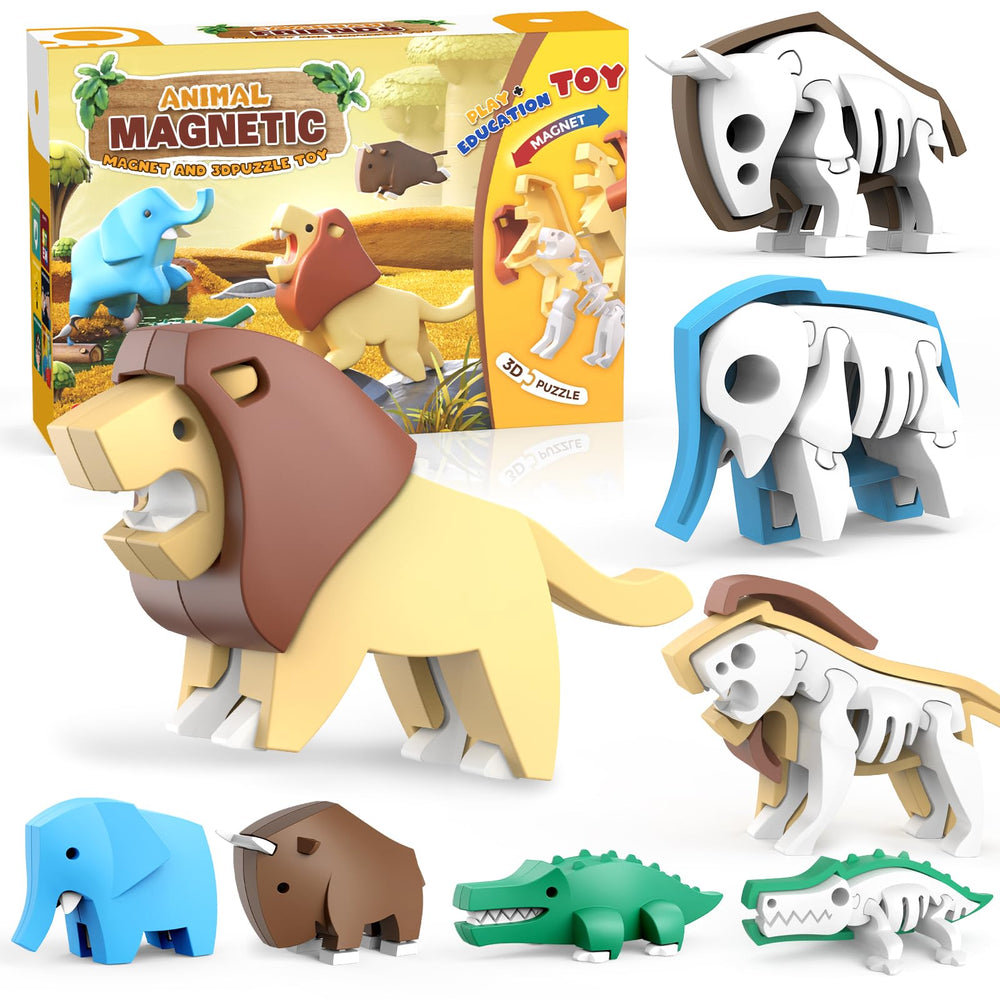 Toycost magnetic lion split design for hands-on learning and creative exploration