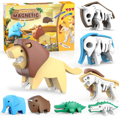 Toycost magnetic lion split design for hands-on learning and creative exploration