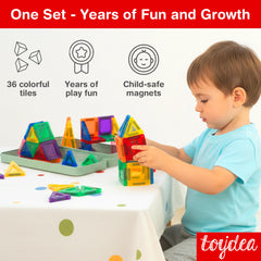 Toydea travel magnatiles on plane keeps kids engaged during flights