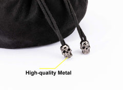 TOYFUL drawstring bag features skull toggle for secure closure