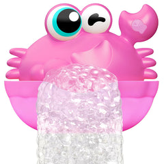 Toyjolka light up crab bath toy with bubbles and glowing LED lights for a sparkling bath time