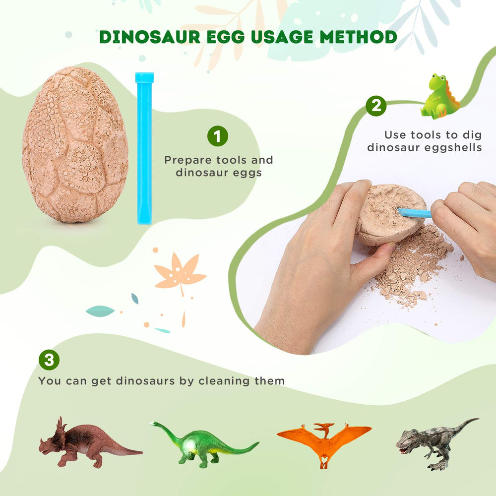 Toyk Dinosaur eggs inside box ready for unboxing and discovery.
