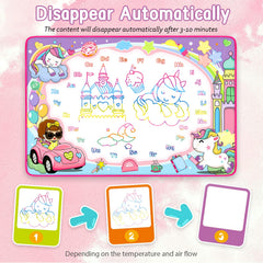 Toyk Water Doodle Mat drawing booklet supports learning through play.