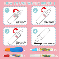Toyk Water Doodle Mat drawing molds inspire imaginative drawing sessions.