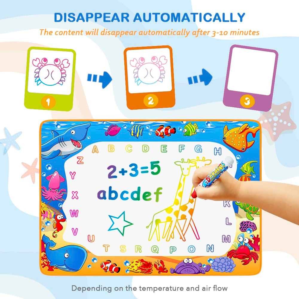 Toyk Water Doodle Mat drawing templates inspire structured fun