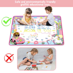 Toyk Water Doodle Mat package keeps everything organized for travel.