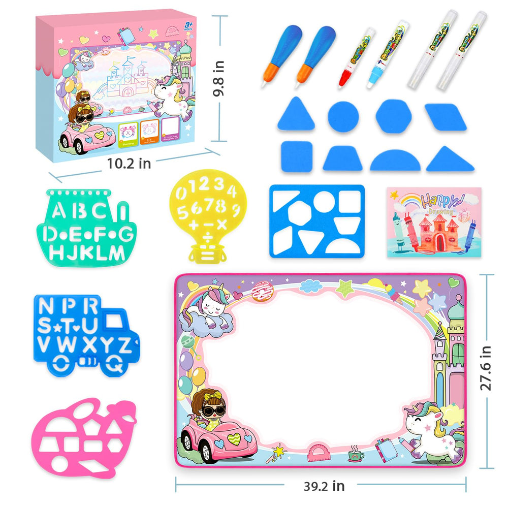 Toyk Water Doodle Mat pens set ready for colorful, shared play.