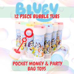 Toyland Bluey bubble wand with two hole sizes for adjustable play