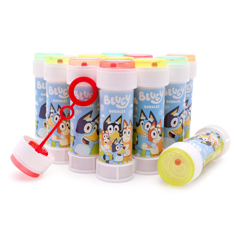 Toyland Bluey bubbles pack with 12 tubs for endless outdoor fun